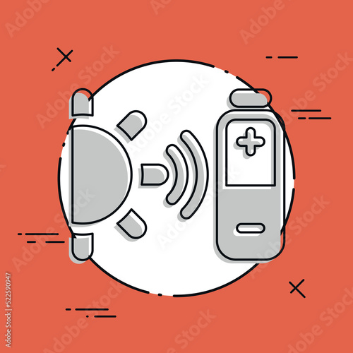 Vector illustration of single isolated bioenergy icon