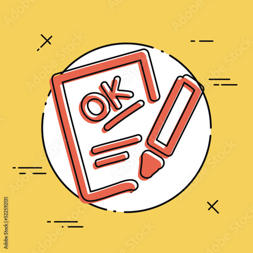 Positive evaluation icon