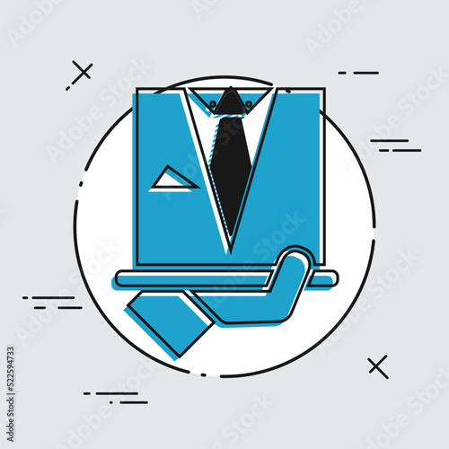 Fashion man dress icon