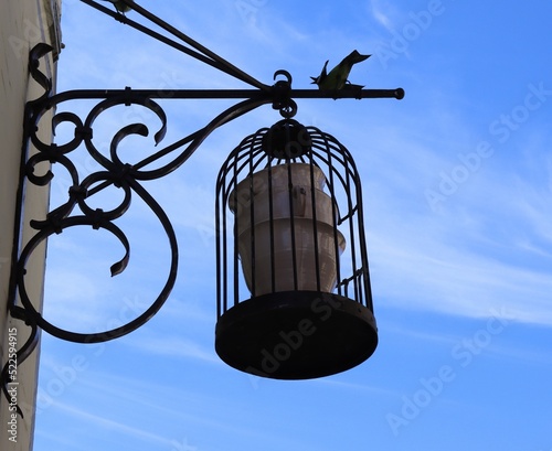 lantern on the wall