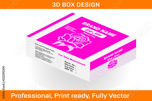 Soap Box packaging Design Template_3D box