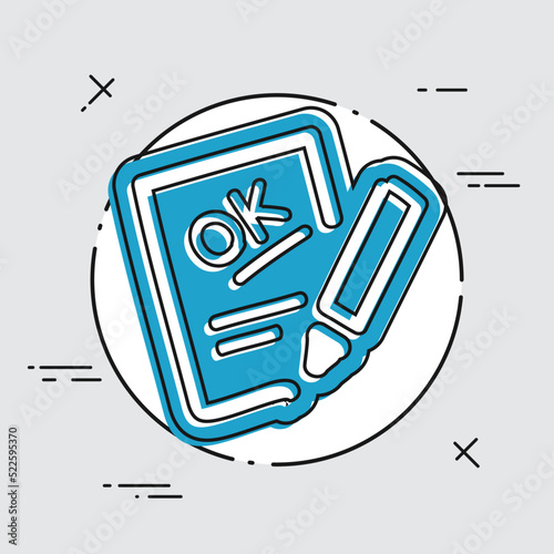 Positive evaluation icon