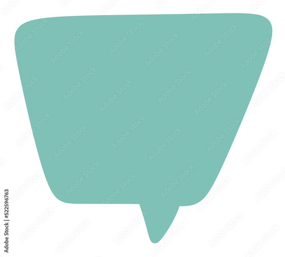 Green Speech bubble icon.