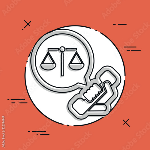 Legal assistance icon