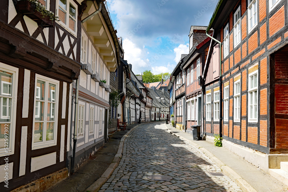 Goslar Harz Fachwerkhäuser in der Peterstraße