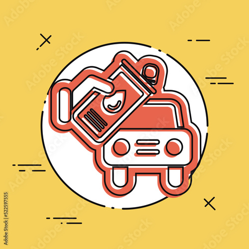 Car motor oil or liquid