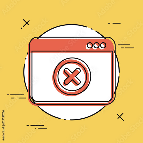 Alert window - Flat minimal icon