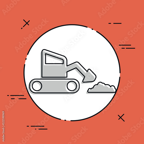 Under construction - Vector flat minimal icon