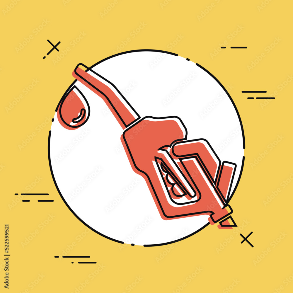 Fuel concept flat icon Fuel concept flat icon