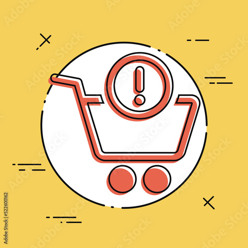 Shopping alert notice icon