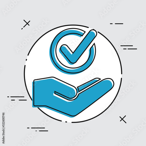Service offer - Check choice - Minimal icon
