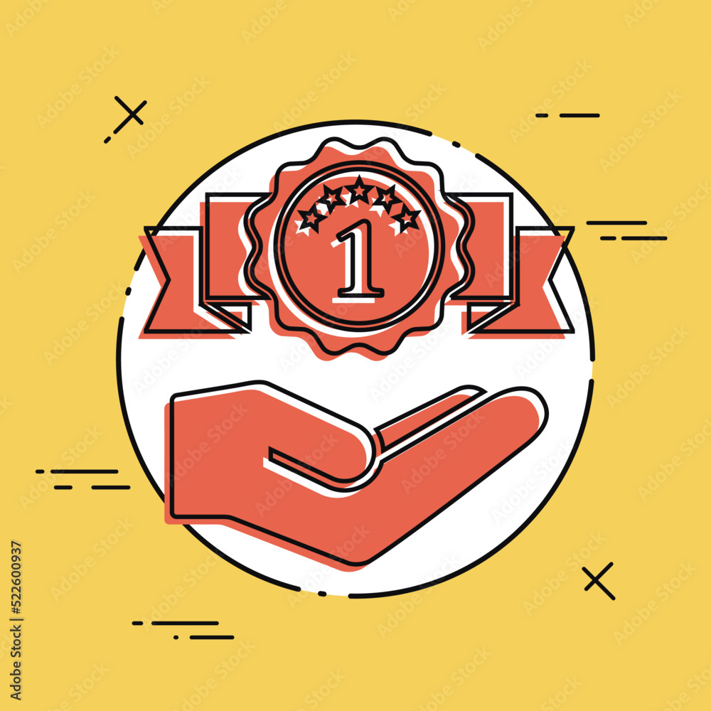 Service offer - Number one - Minimal icon Service offer - Number one - Minimal icon