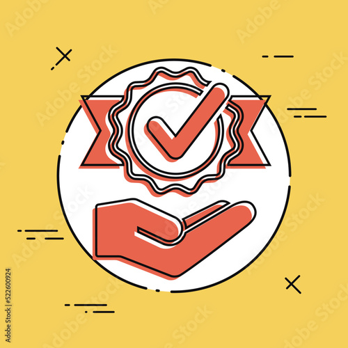 Service offer - Check best option - Minimal icon