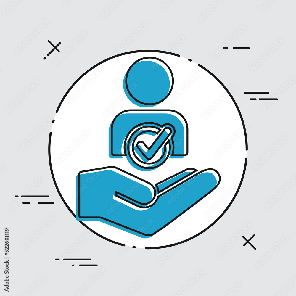 Approve contact request - Minimal modern icon Approve contact request - Minimal modern icon