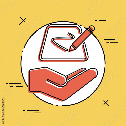 Designer tablet - Minimal vector icon