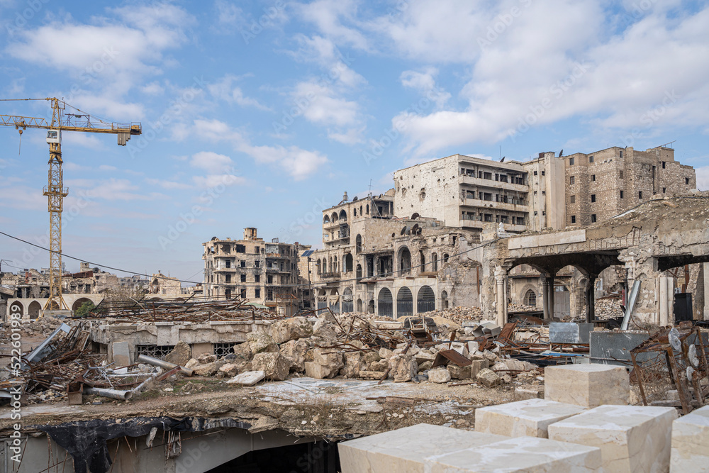 Inside the Aleppo Souk in the Old City in Aleppo, Syria