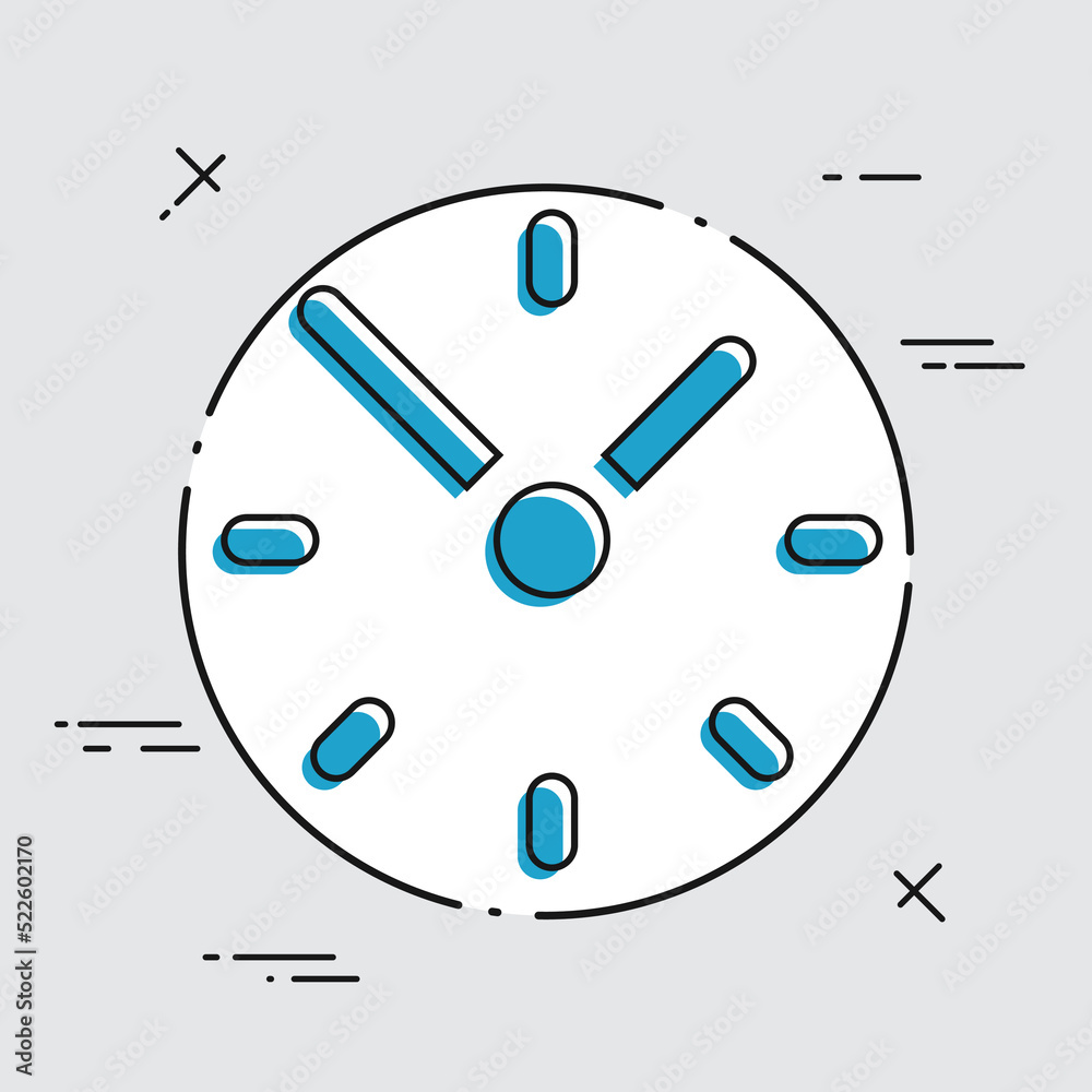 Spending time concept - Vector web icon Spending time concept - Vector web icon
