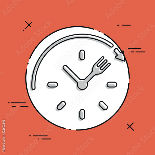 Full time food services - Vector web icon