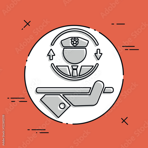 Full police protection - Vector web icon