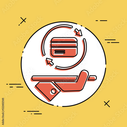 Atm full 24/7 service - Banking - Vector web icon
