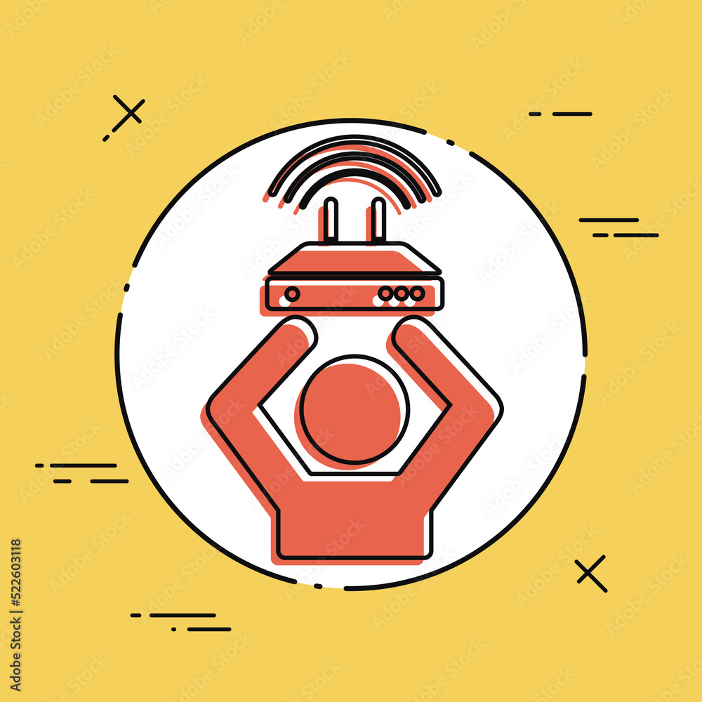 Internet service offer - Vector web icon Internet service offer - Vector web icon