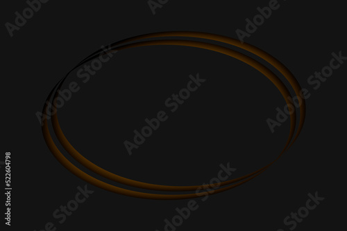 Gold ovals against black background