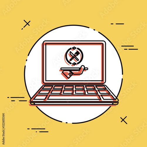 Fooding full web services - Vector flat icon