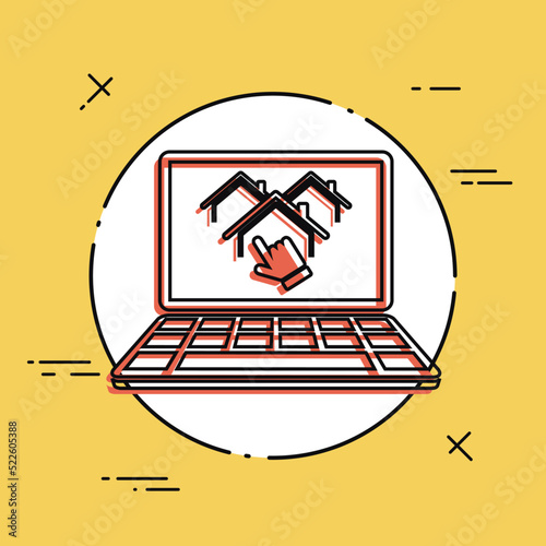 Choice of home - Vector icon for computer website or application