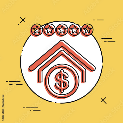 Bank rating icon