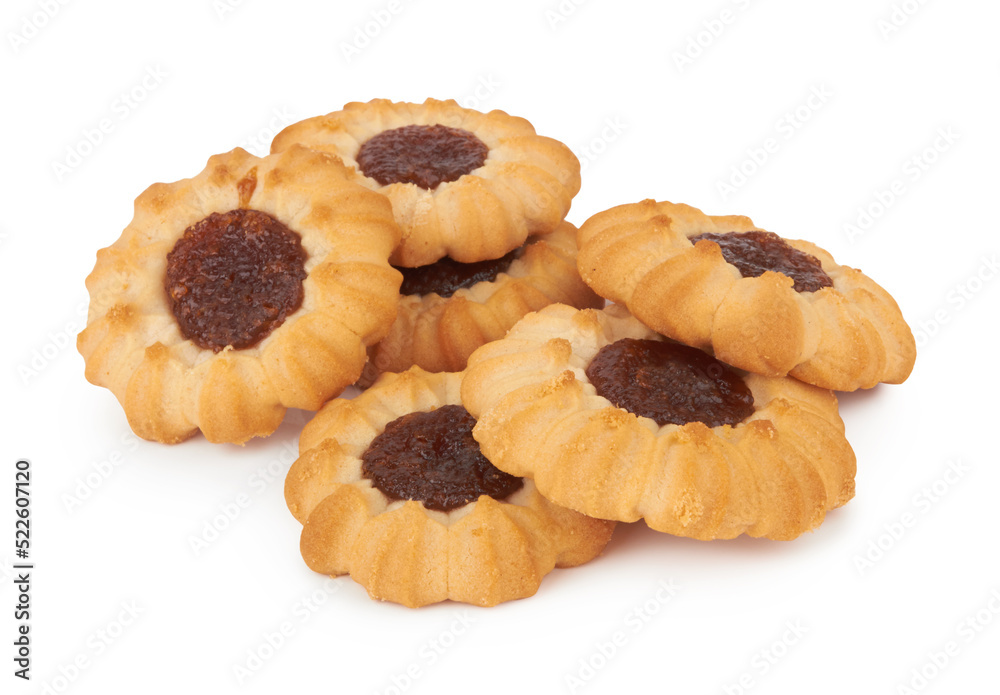 Jam ring biscuit