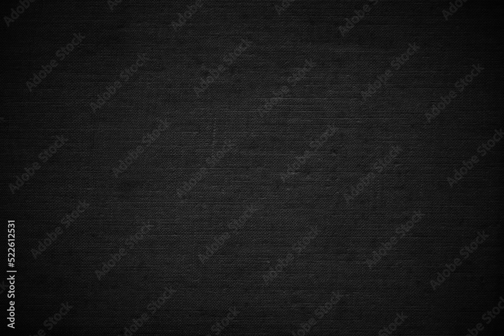 Black Canvas Texture Fabric Background