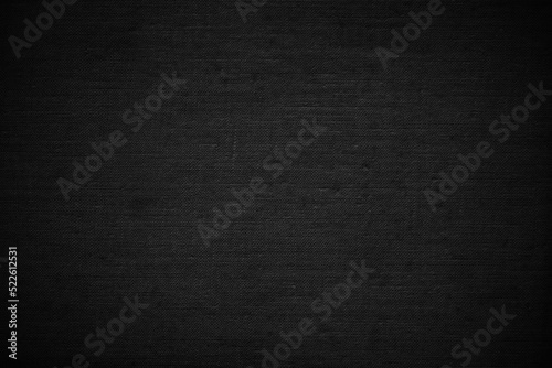 Black Canvas Texture Fabric Background