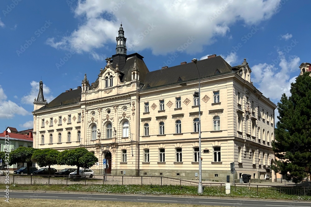 Neo-Renaissance building of the former town hall in Mistek