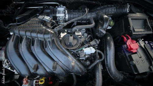 Hitting the camera. Moving forward. Simple 1.6 car motor