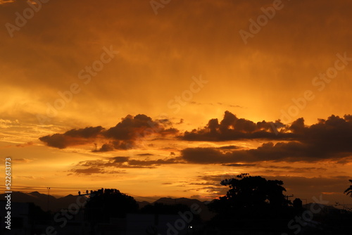 clouds in the sunset