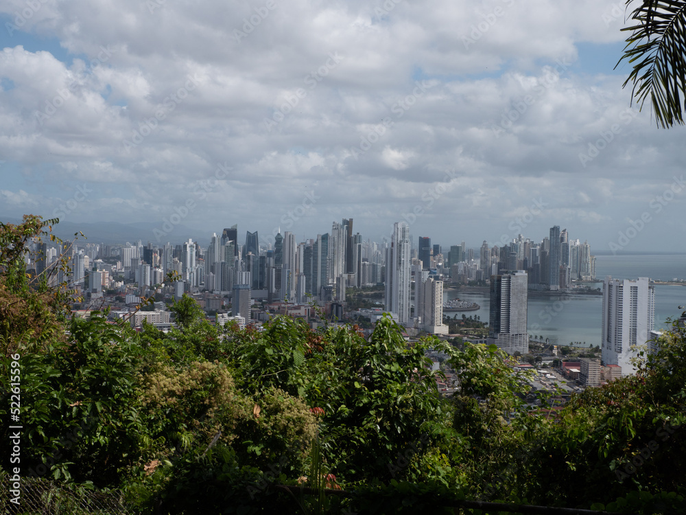 Panama City et la mer de Ancon Hill
