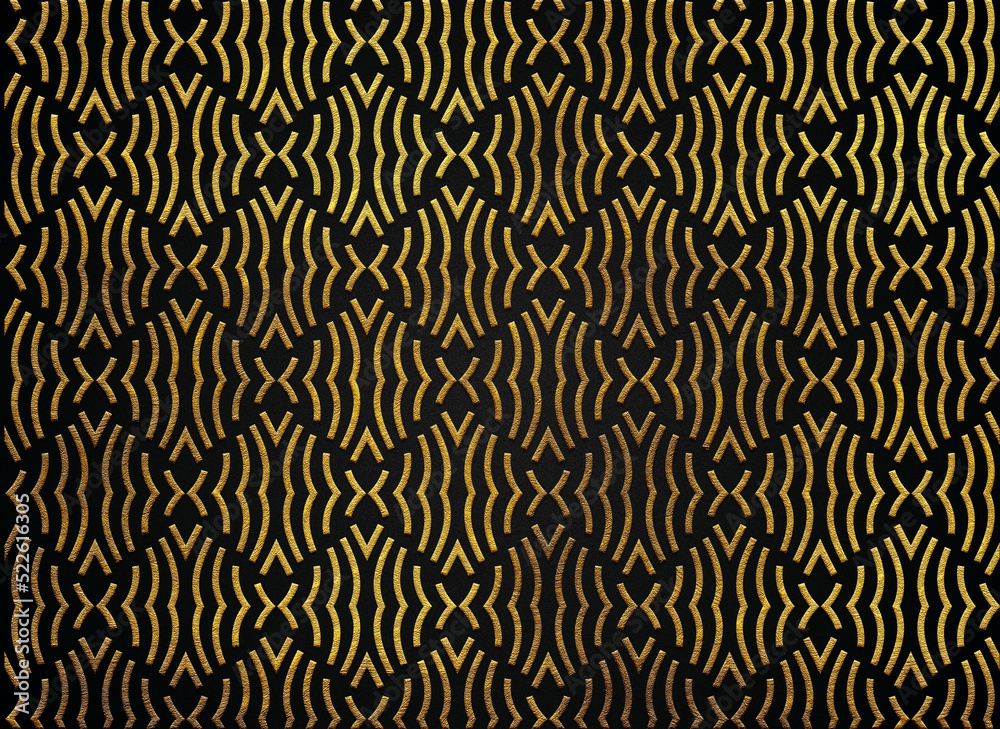 Wave lines modern design seamless geometric pattern