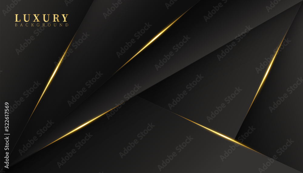Modern gradient dark black with golden shiny lines background Modern gradient dark black with golden shiny lines background