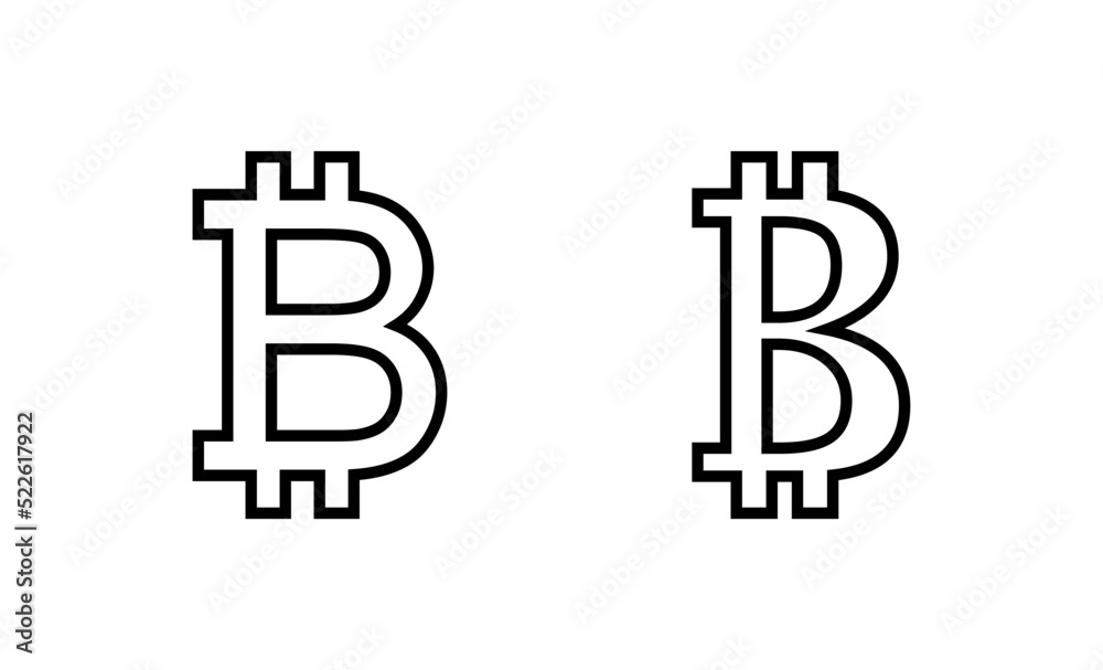 Bitcoin icon vector. bitcoin sign and symbol. payment symbol. cryptocurrency logo Bitcoin icon vector. bitcoin sign and symbol. payment symbol. cryptocurrency logo