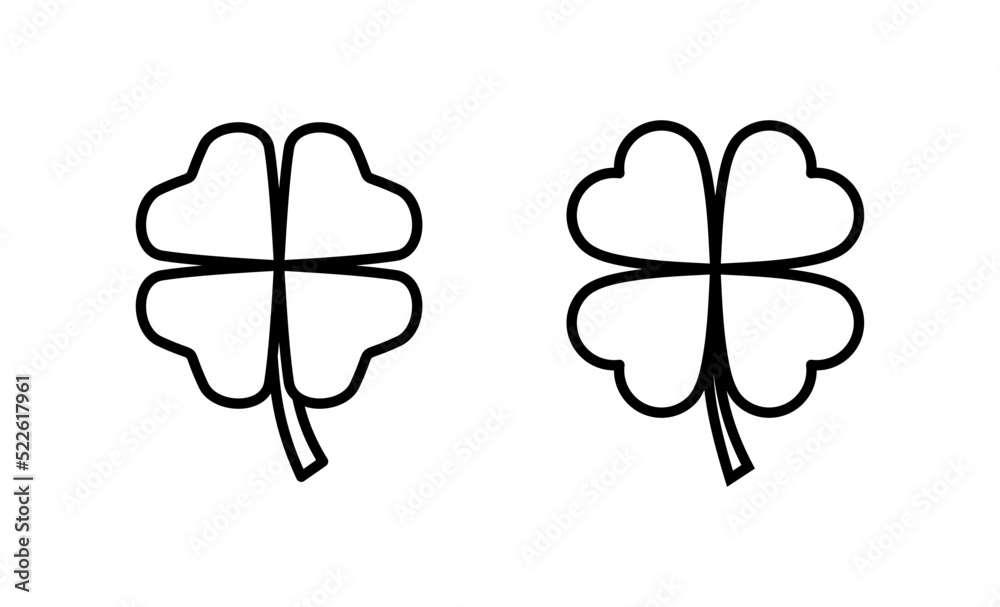 Clover icon vector. clover sign and symbol. four leaf clover icon. Clover icon vector. clover sign and symbol. four leaf clover icon.