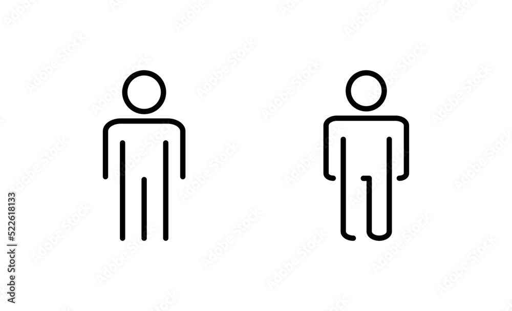 Man icon vector. male sign and symbol. human symbol Man icon vector. male sign and symbol. human symbol