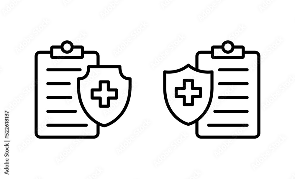 Medical insurance icon vector. health insurance sign and symbol Medical insurance icon vector. health insurance sign and symbol