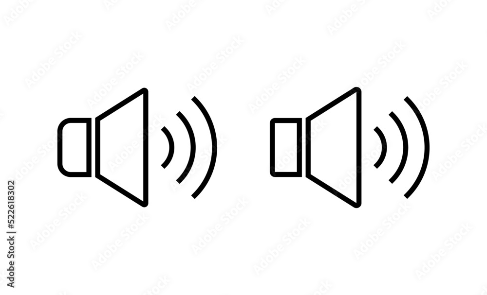 Speaker icon vector. volume sign and symbol. loudspeaker icon. sound symbol Speaker icon vector. volume sign and symbol. loudspeaker icon. sound symbol