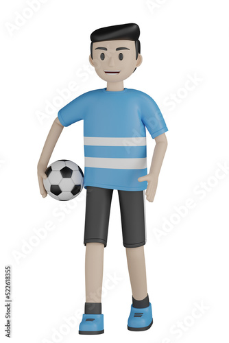 3d man doing sport activity