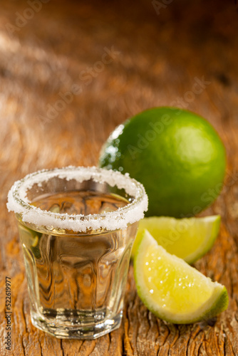 Tequila with lime and salt.