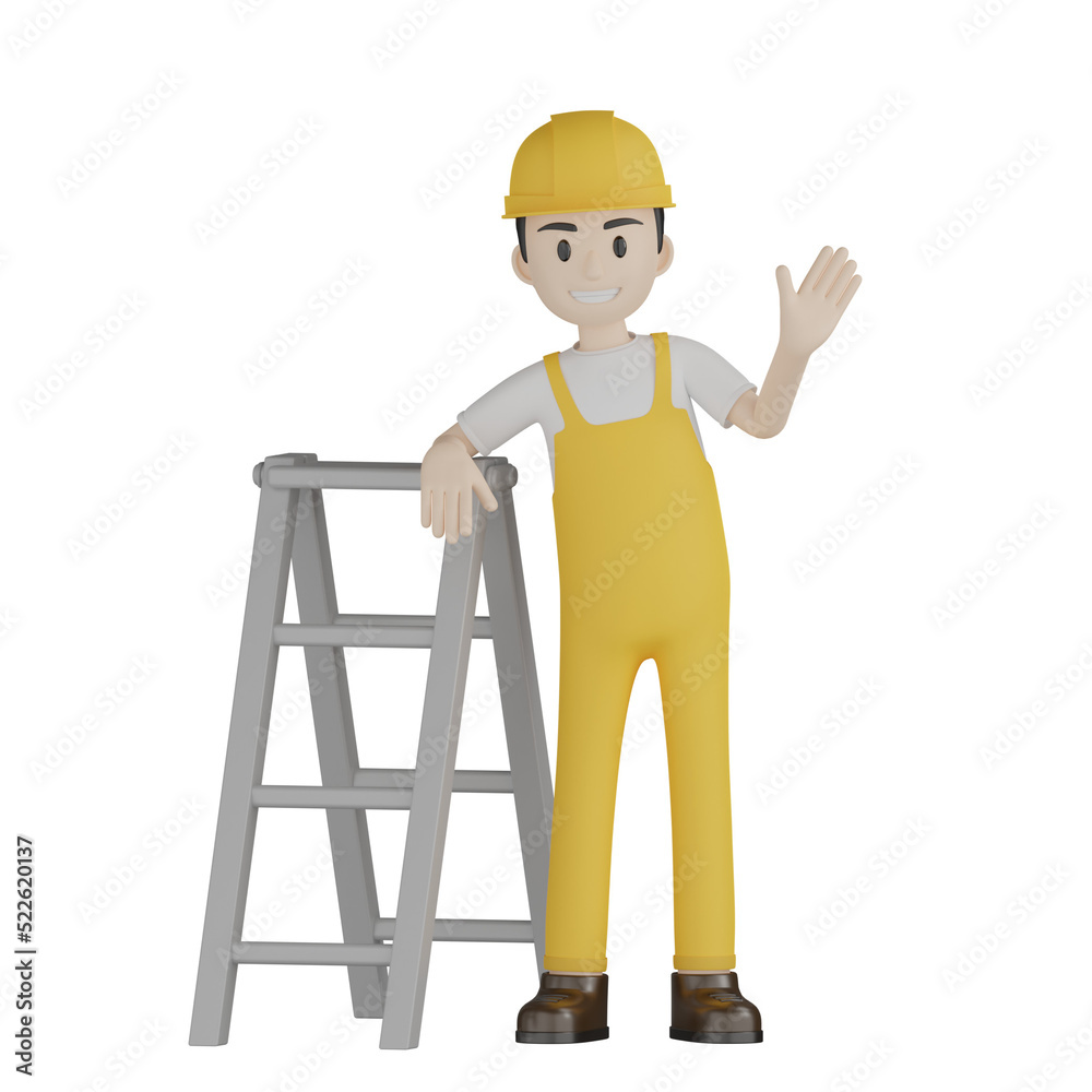 3d builder with hammer and roller 3d builder with hammer and roller