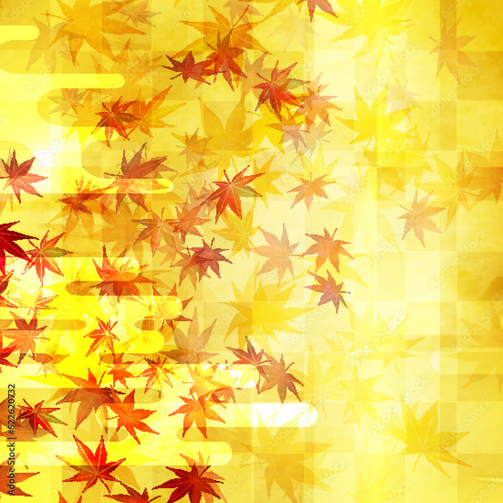 紅葉 秋 和柄 背景 紅葉 秋 和柄 背景