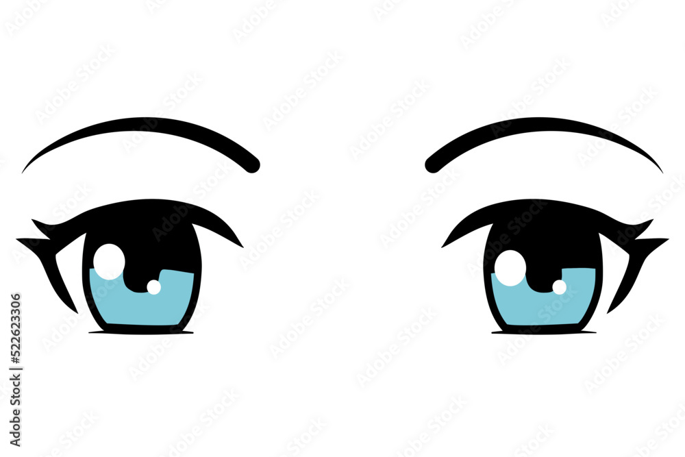 100,000 Anime eyes Vector Images