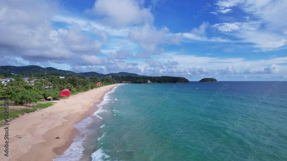 Phuket beach sea Amazing beach Aerial view of Tropical beach sea in the beautiful Phuket island Located at Karon beach Phuket Thailand Phuket island is destination tourist to travel Thailand Phuket beach sea Amazing beach Aerial view of Tropical beach sea in the beautiful Phuket island Located at Karon beach Phuket Thailand Phuket island is destination tourist to travel Thailand