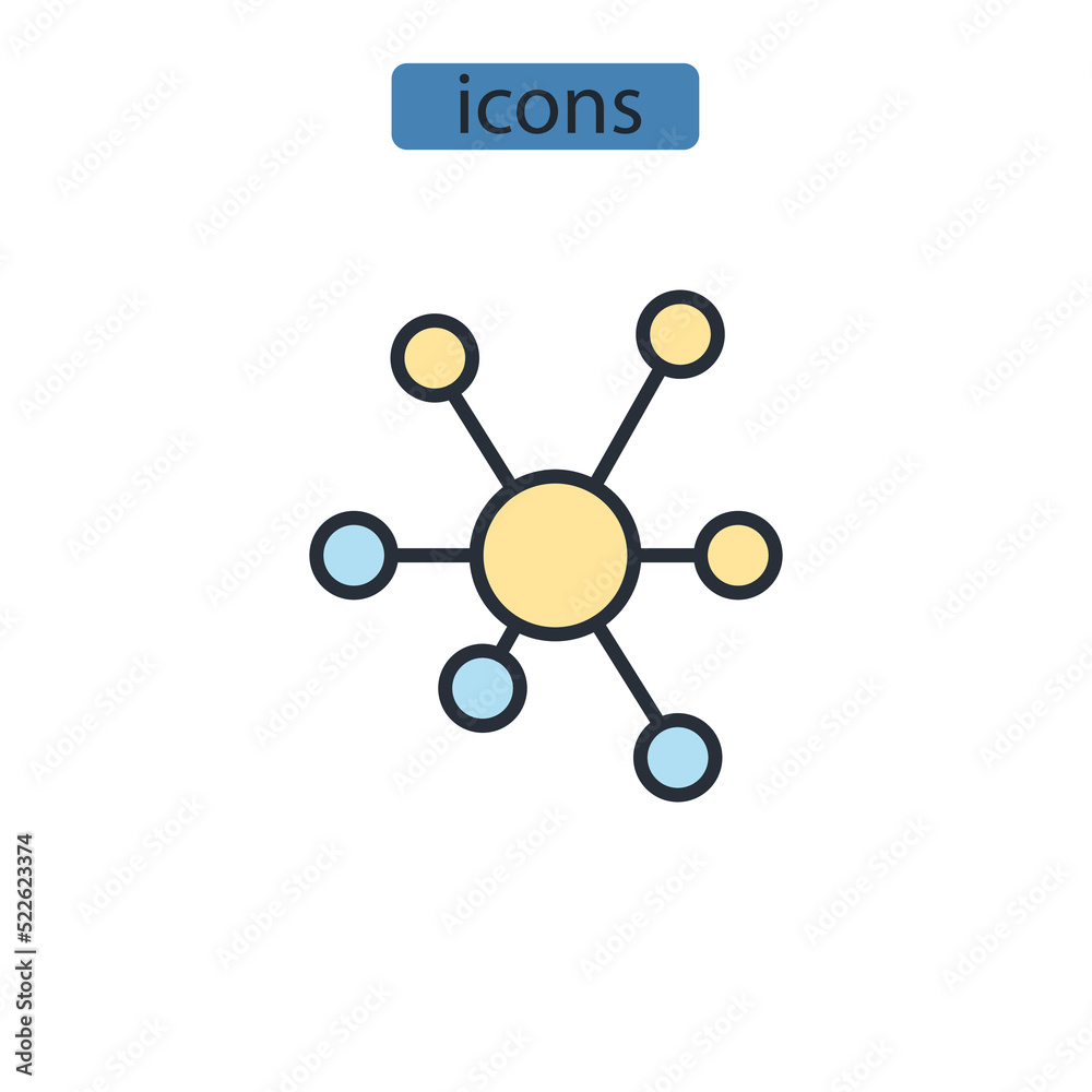 Q learning icons symbol vector elements for infographic web Q learning icons symbol vector elements for infographic web